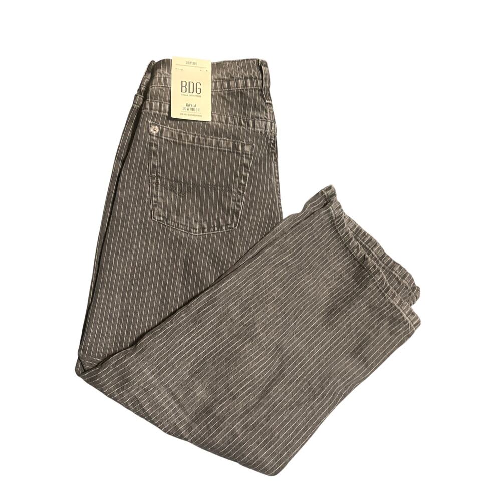 BDG Urban Outfitters Kayla Lowrider Pinstripe Jeans 30W 30L New With Tags